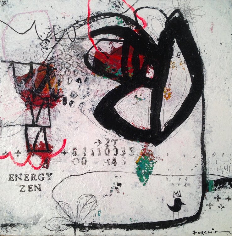 Energy Zen De Laurent Dorchin 2018 Peinture Acrylique Sur Toile