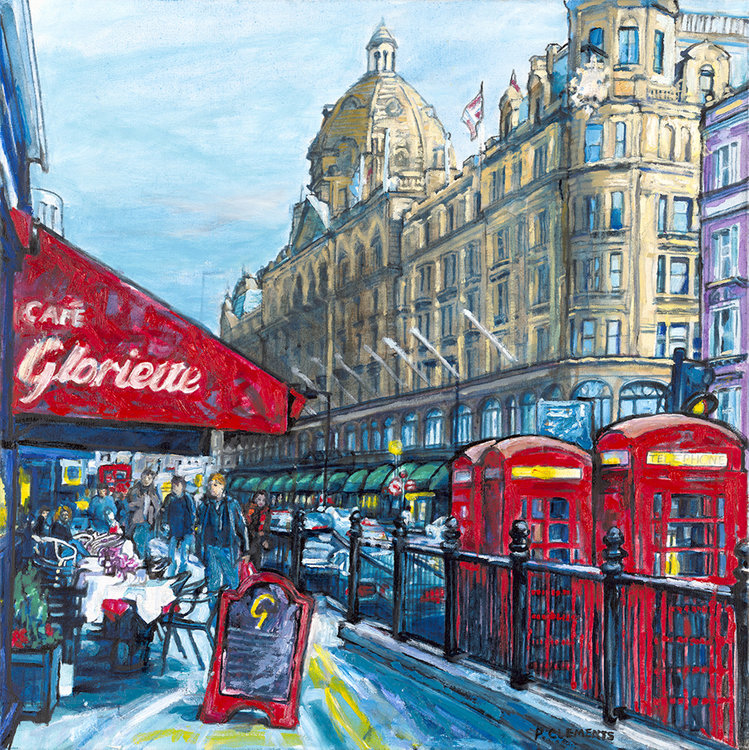 Harrods, London by Patricia Clements (2013) : Painting Acrylic, Oil on ...