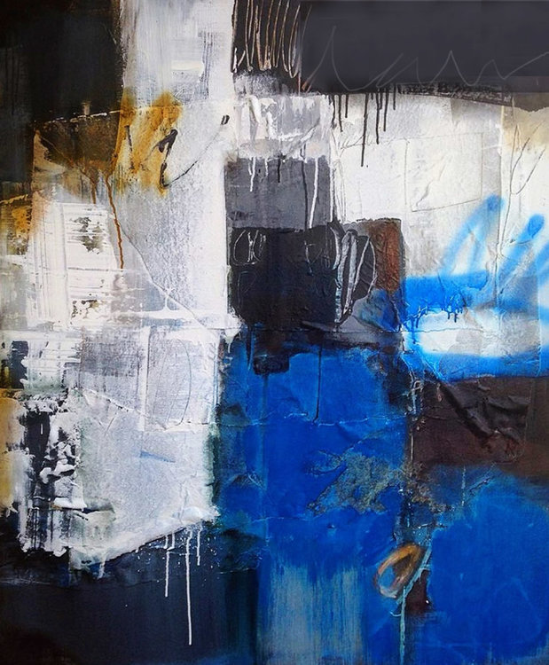 Amores Azules De Francisco Postlethwaite 2018 Peinture Acrylique