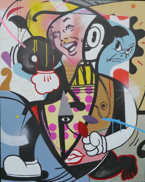 On The Run De Martin Gerstenberger 2017 Peinture Acrylique