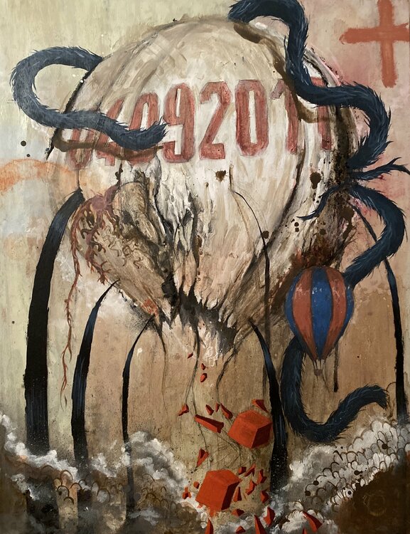 The diesel kraken door Alex Saman (2011) : Schilderij ...