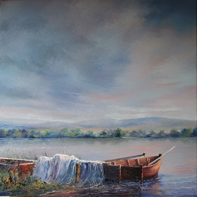 Barques Au Bord De L Eau De Jacques Majos 13 Peinture Huile Sur Toile Singulart