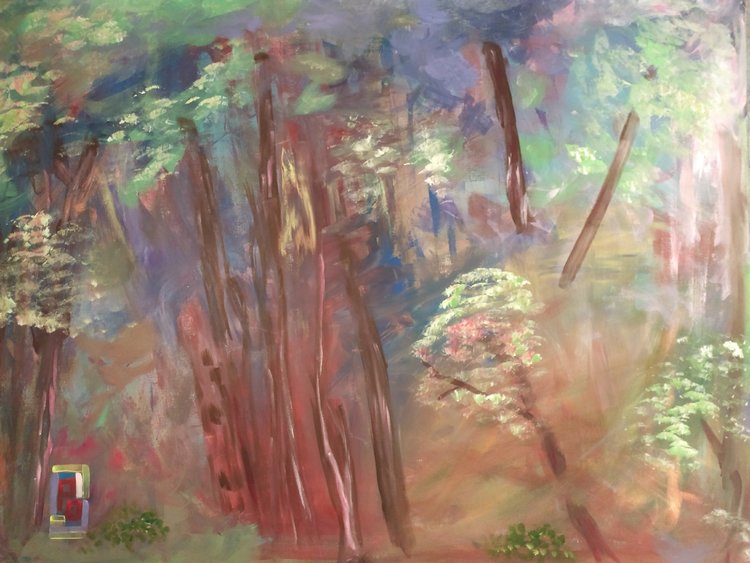 Mysterious Forest By Paul Morabito 18 Painting Acrylic On Canvas Singulart