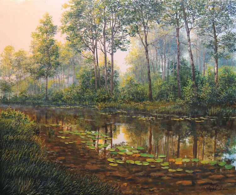 Summer in the Forest by Oleg Riabchuk (2019) : Painting Oil on Canvas ...