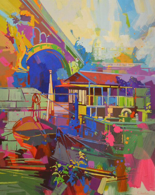 Les Forgerons Pont De Bir Hakeim Paris By Emmanuelle Lemetais N D Painting Acrylic On Canvas Singulart