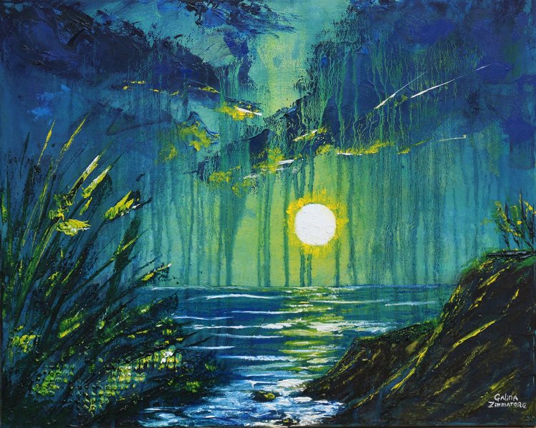 Dark Sky By Galina Zimmatore 18 Painting Oil On Canvas Singulart