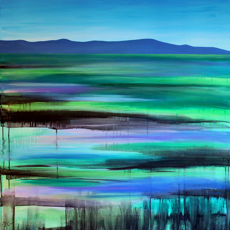Abstract Landscape by Kirstin Mccoy (12) : Painting Oil on Linen -  SINGULART