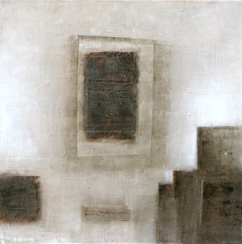 architecture by Dominique Grisoni (2014) : Painting Oil on Wood - SINGULART