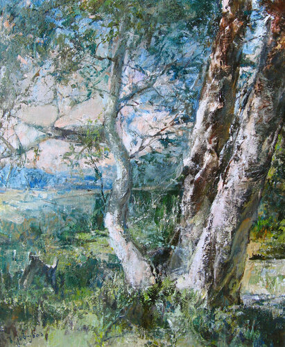 Trees by Nikoloz Gabunia (2017) : Painting Oil on Canvas - SINGULART