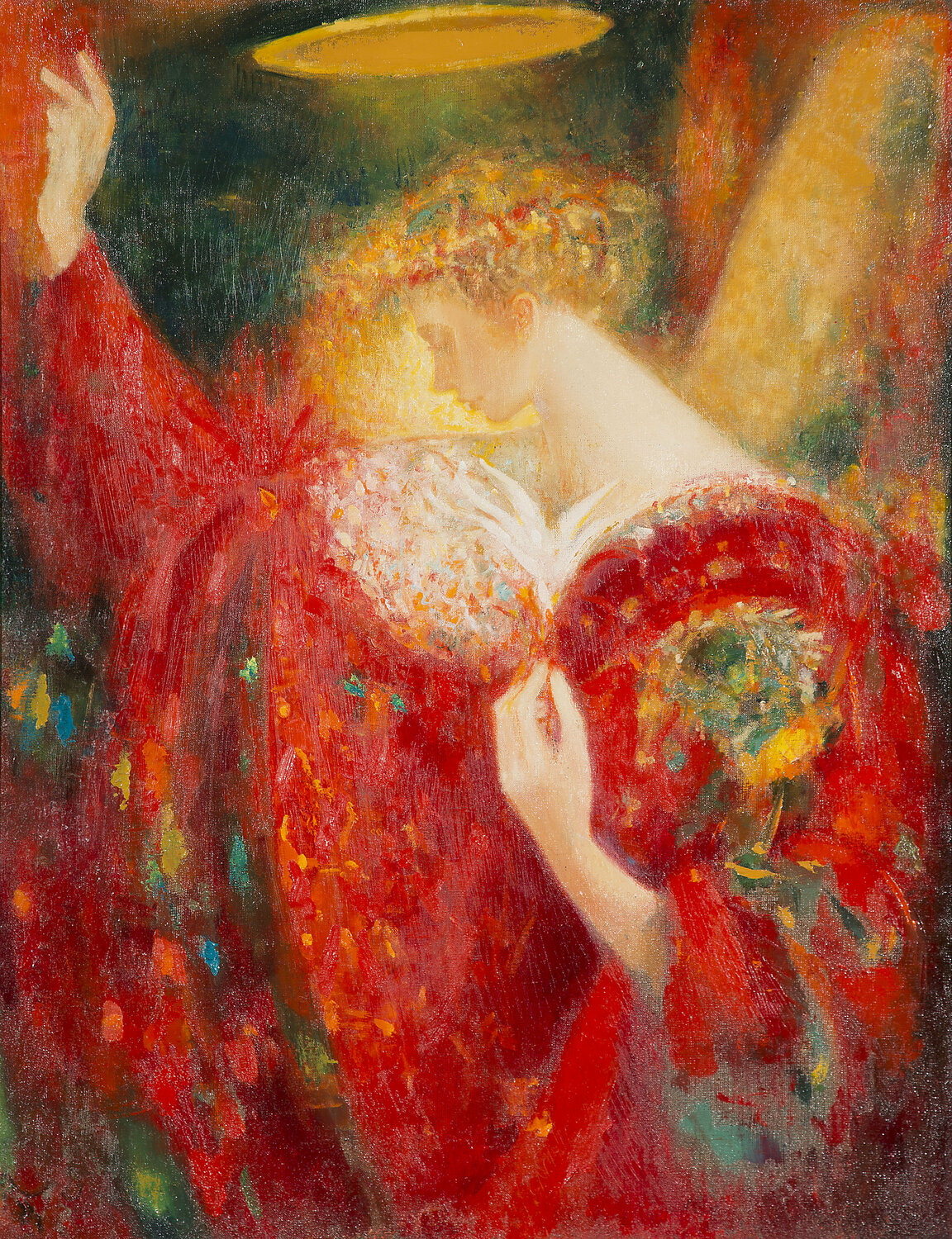 red angelic paint