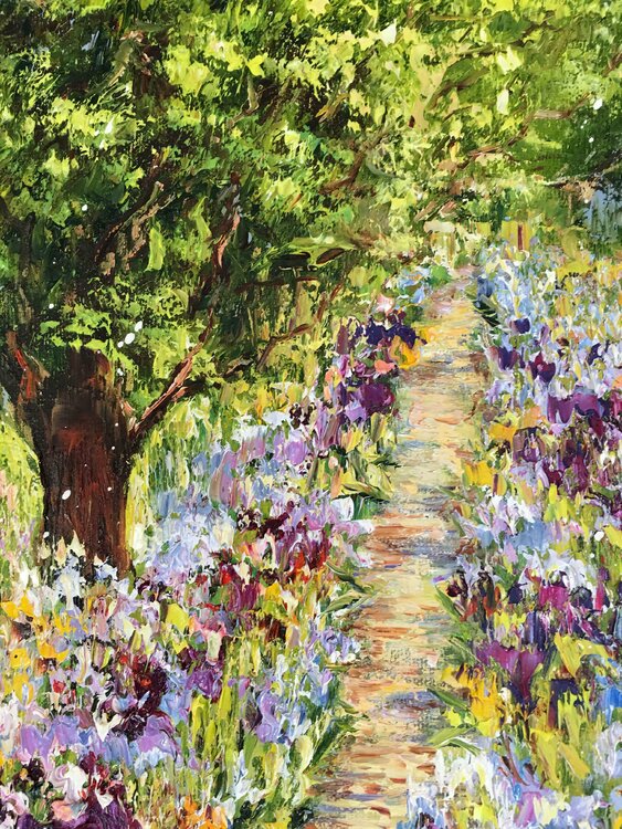 A Path in the Garden by Diana Malivani (2018) : Painting Oil on Canvas ...