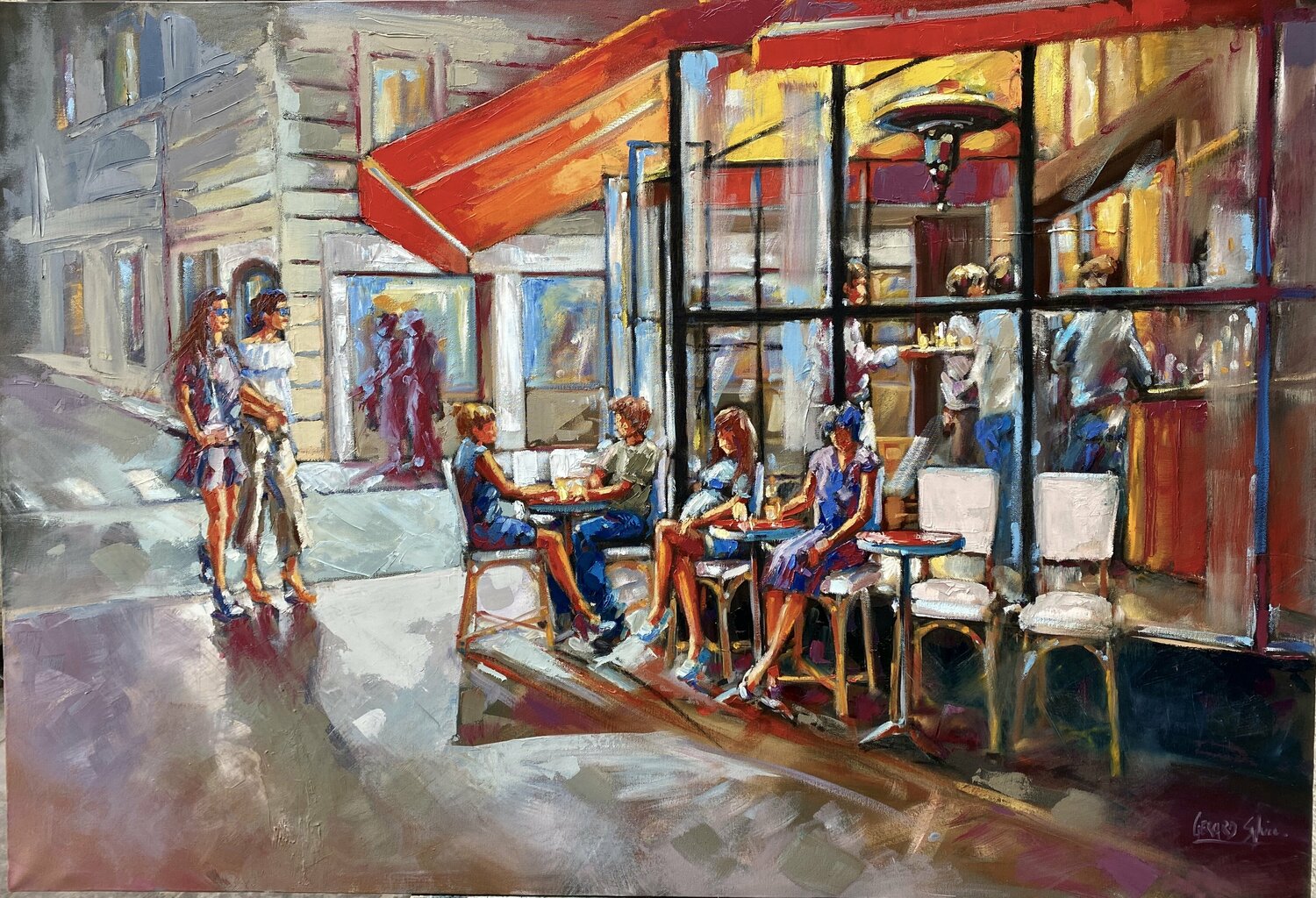 Soirée printanière by Sylvie Gérard (2020) : Painting Oil on Canvas ...