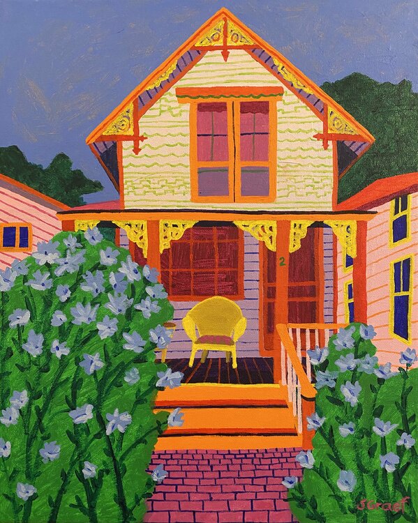 Martha's Vineyard House by Sue Graef (2022) Painting Acrylic on