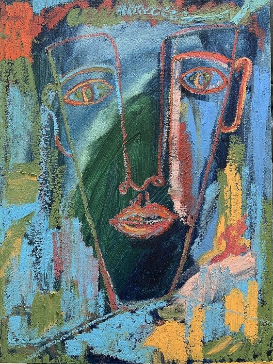Mr Tambourine Man By Monica Shulman Painting Acrylic Pastel On Canvas Singulart