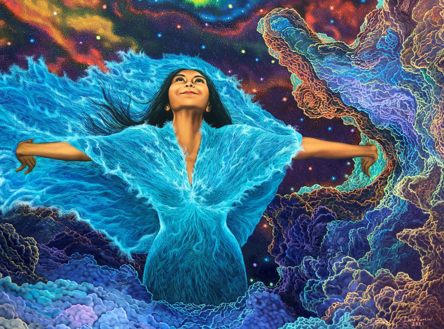 smile for the universe von Lucia Hartini (2021) Malerei