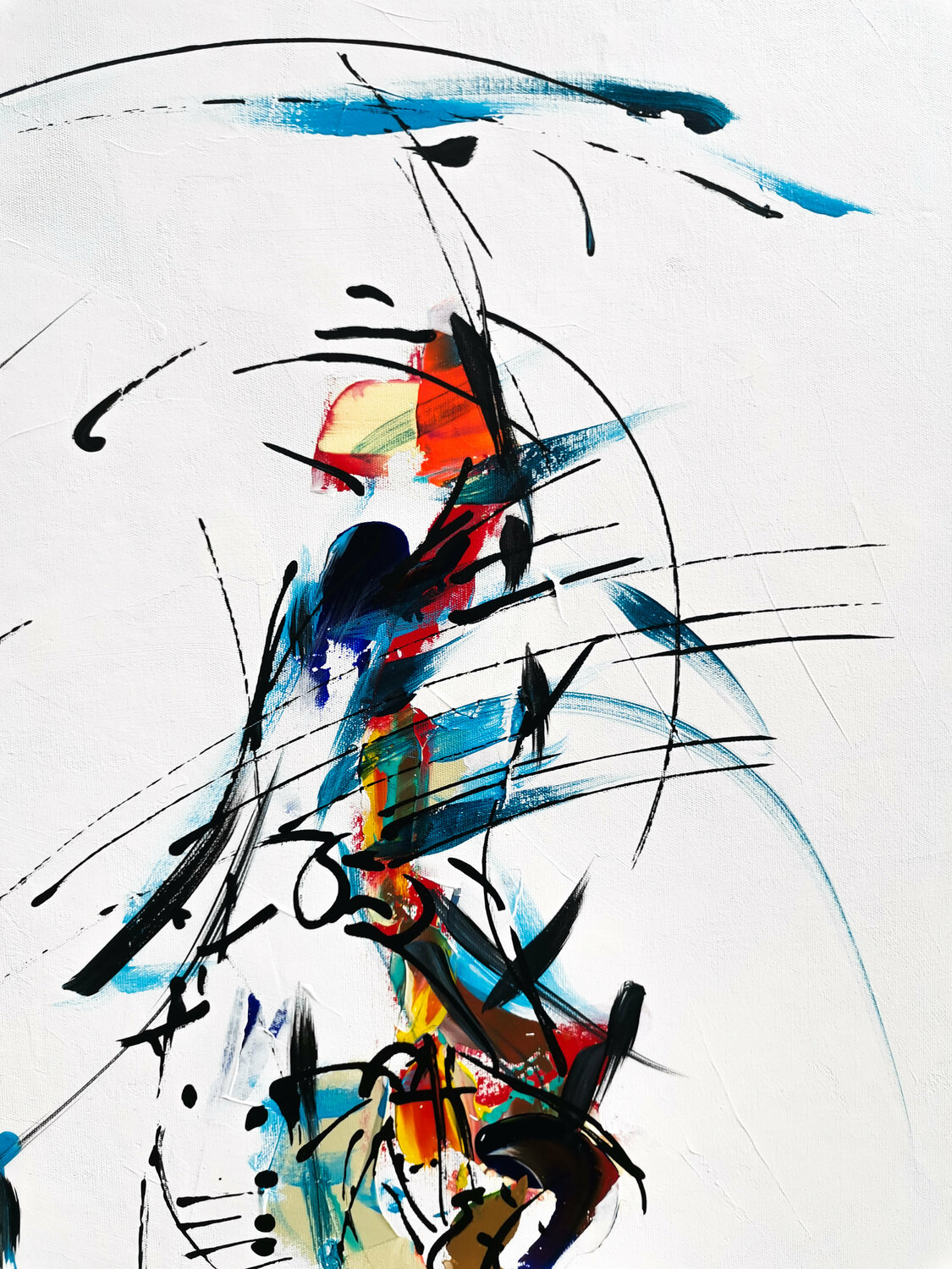 Variations brillantes by Luc Villard (2021) Painting Acrylic on