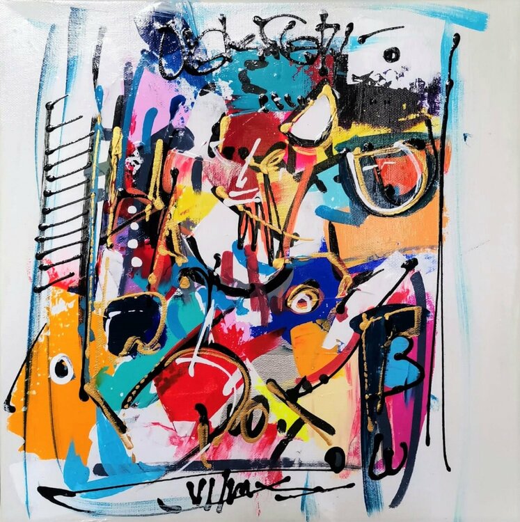 Alhéna by Luc Villard (2020) : Painting Acrylic, Pastel on Canvas ...