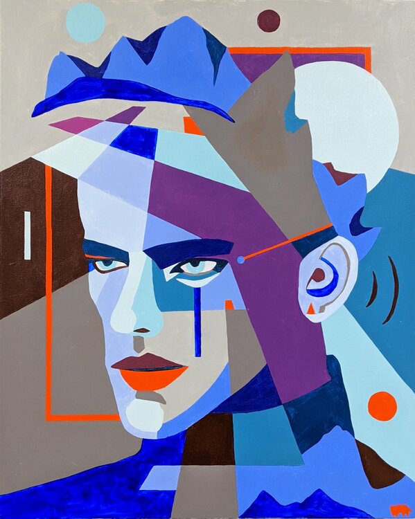 A Man Looking For Work by Hannah Perry Saucier (2020) Painting