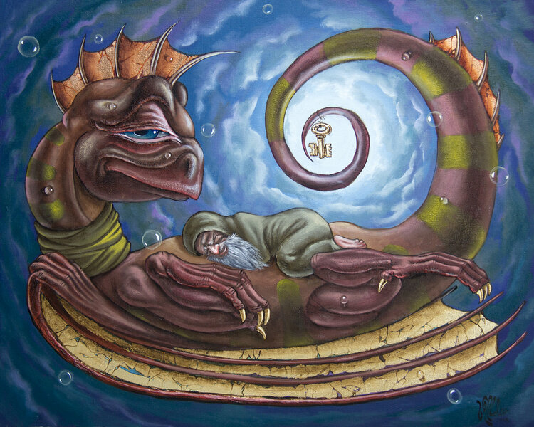 The Third Dream Of A Celestial Dragon By Victor Molev 18 Painting Acrylic Oil On Canvas Singulart