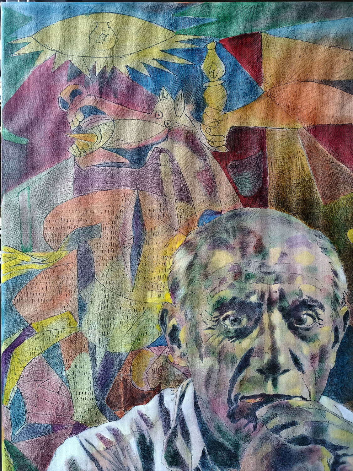 PABLO E GUERNICA By Paola Imposimato (2023) : Painting Acrylic, India ...