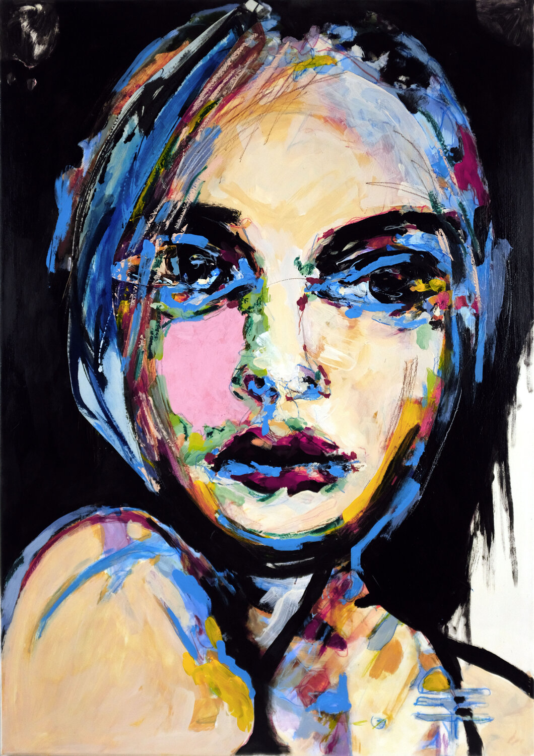 Another Blue Angel by Jean-jacques Piezanowski (2022) : Painting ...