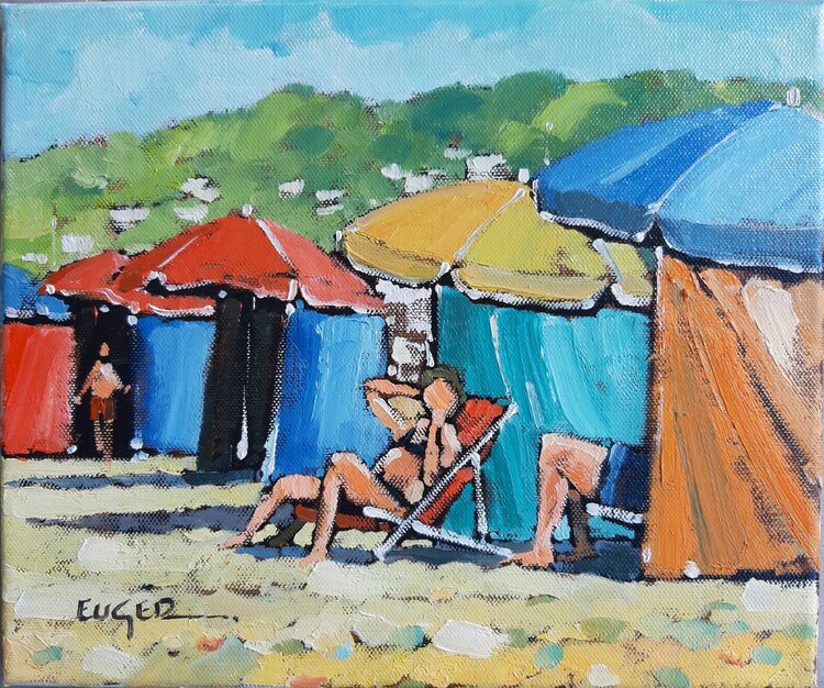 Deauville by Philippe Euger (2022) : Painting Oil on Canvas - SINGULART