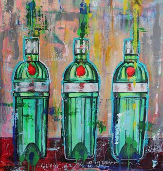 3 Tanqueray Bottles Kristin Kossi