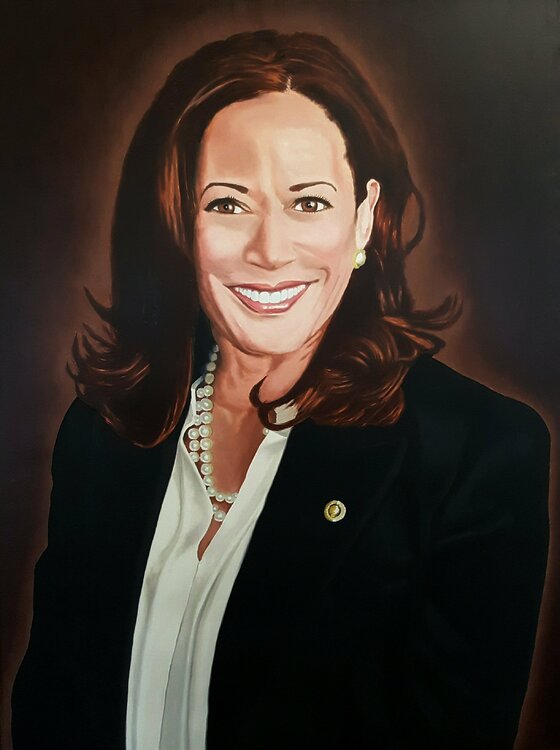 Kamala Harris by David Martsolf (2020) : Painting Oil on Canvas - SINGULART