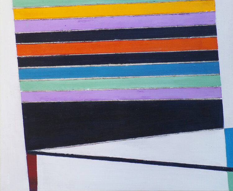 Active Stripes By Mayumi Yamakawa 2022 Painting Acrylic Tempera On