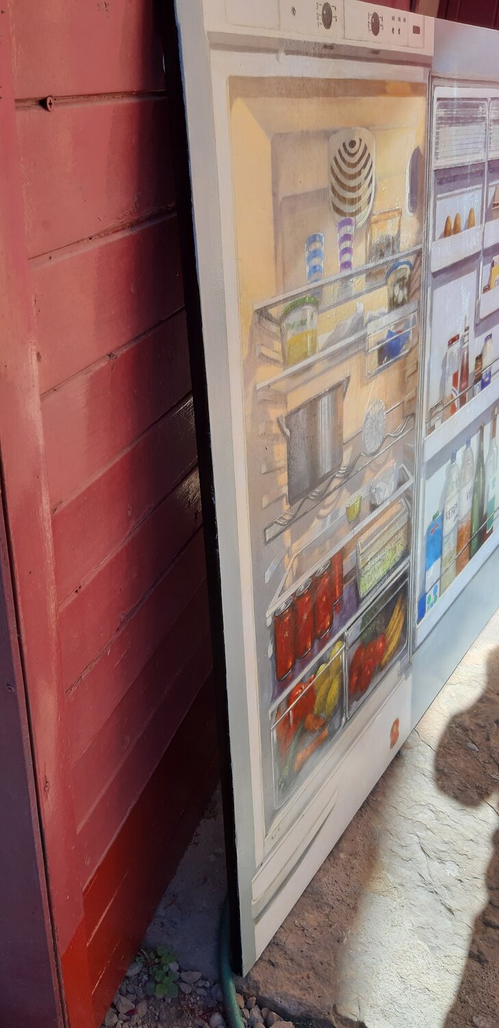 Frigo by Manuel Doblas (2020) Painting Acrylic, Collage on Canvas