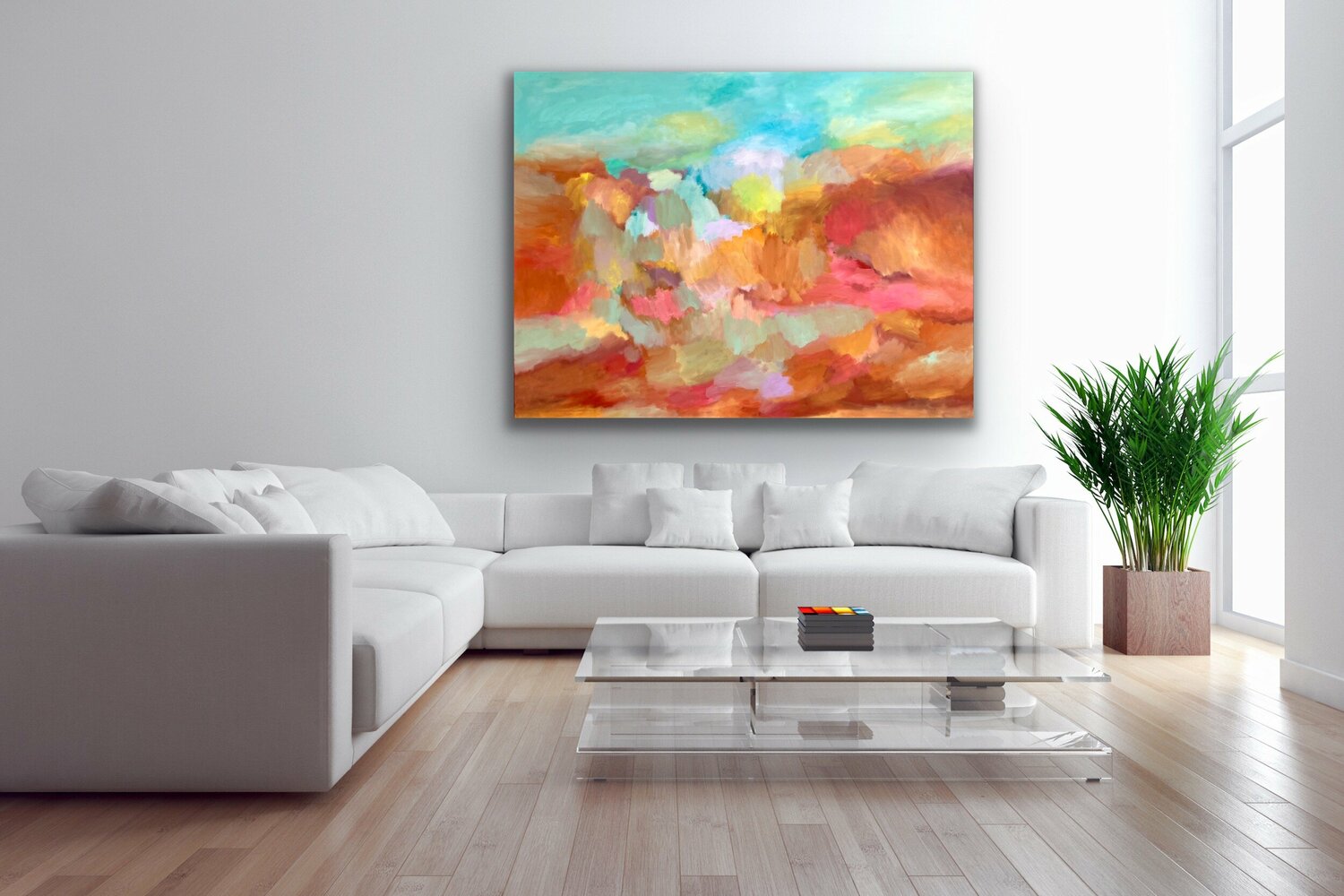 Sunset Dreams by Theo Papathomas (2021) : Painting Acrylic on Canvas ...