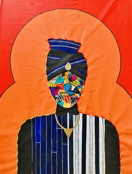 PROFIL 1 by Kh Bamba (2020) : Painting Acrylic on Canvas - SINGULART