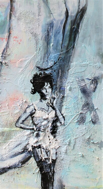 GYPSY ROSE LEE by Carola X (N.D) : Painting Acrylic, Graffiti on Canvas -  SINGULART
