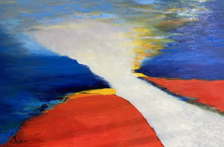 Power Of Nature Ii By Miroslava Lipovec Friedman Painting Oil On Canvas Singulart