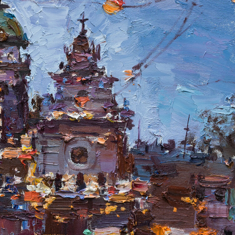 Lviv. Ukraine, landscape painting von Anastasiya Valiulina (2020