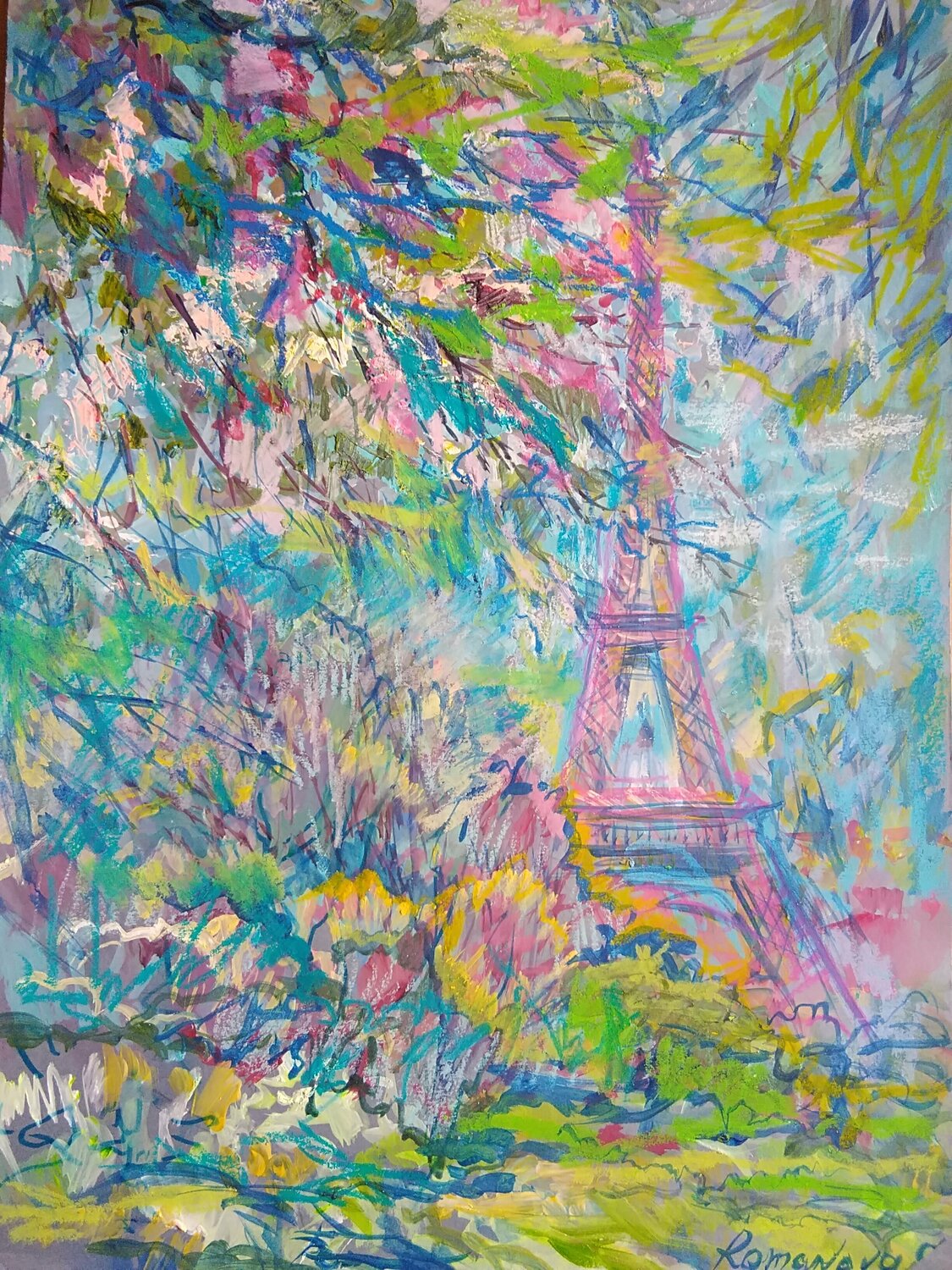 Spring in Paris by Svetlana Romanova (2020) : Painting Oil on Canvas ...