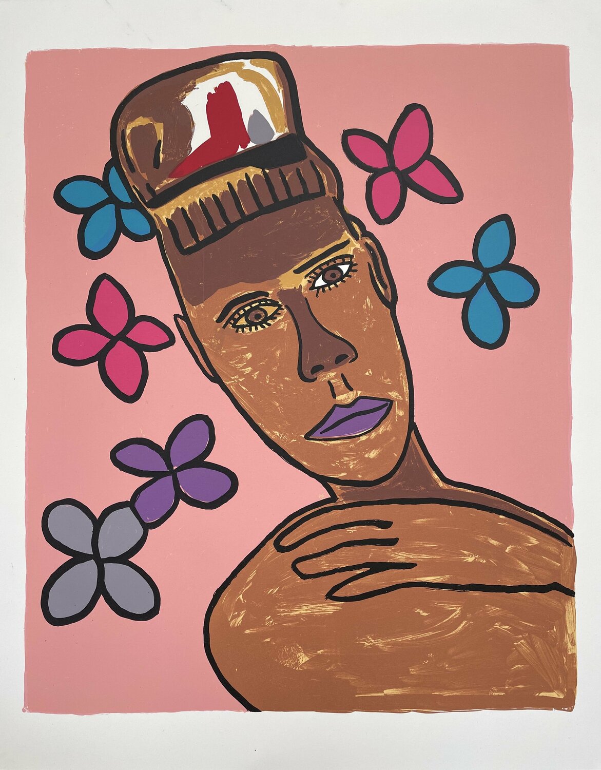 Jamaican Princess by John Butterworth (2020) Print Screen Printing on