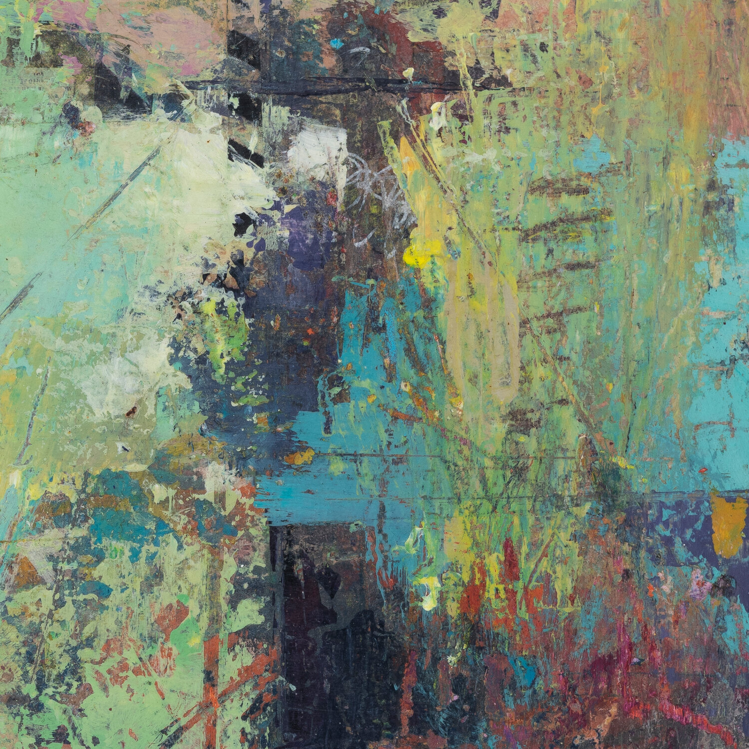 Unearthing the Layers by Lisa Parkyn (2020) : Painting Acrylic, Pastel ...