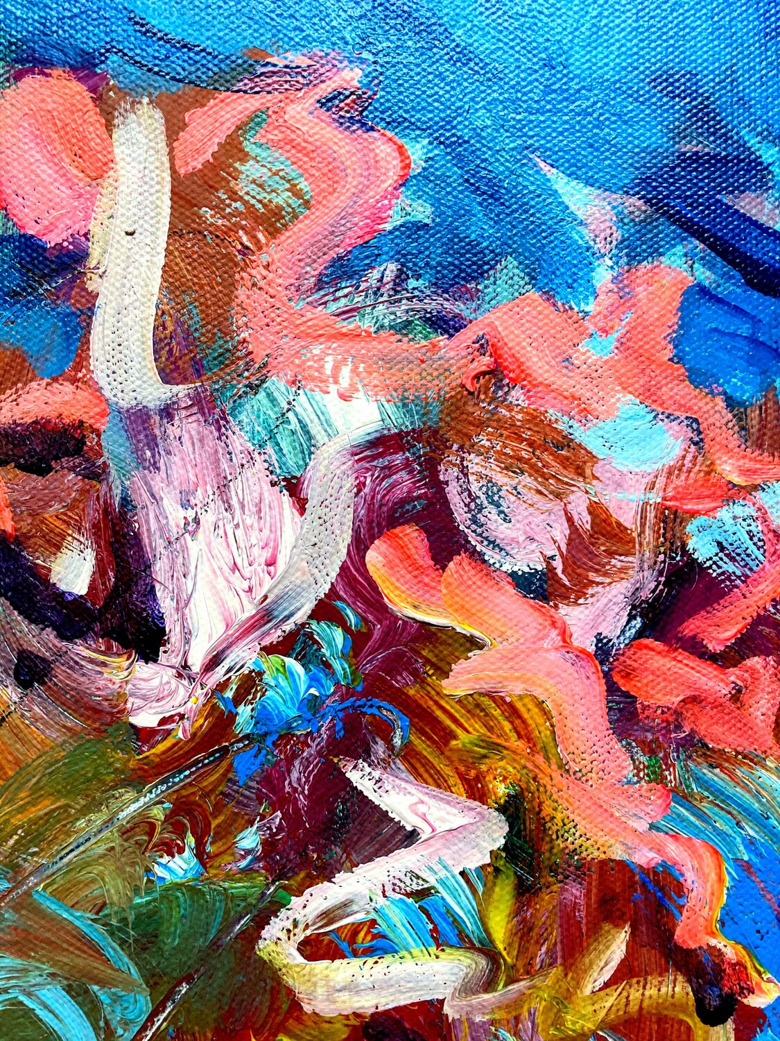 Frühling by Ute Bivona (2019) : Painting Acrylic, Pastel on Canvas ...