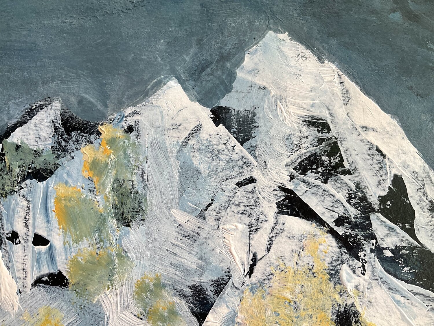 White Mountain 1 by Monika Jansen (2022) : Painting Acrylic on ...