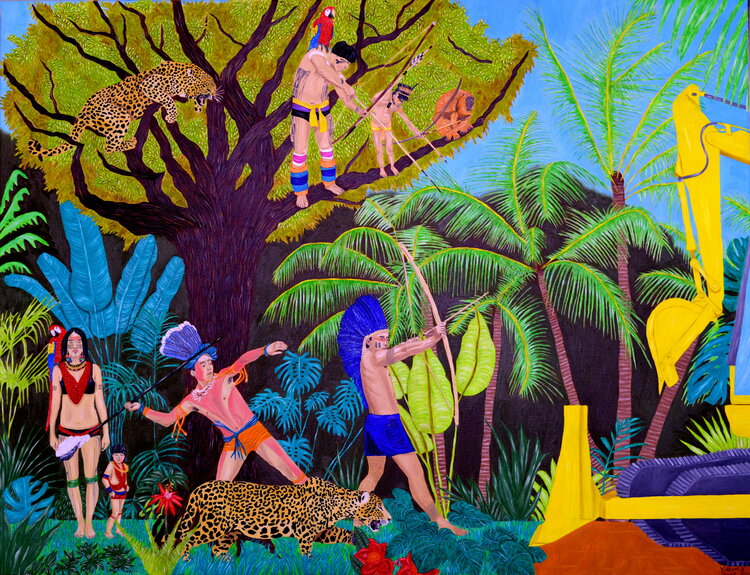 La Fin De L Amazonie By Victoria Stagni 21 Painting Oil On Linen Singulart