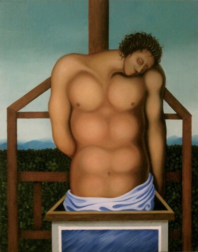 Saint Sebastien By Paolo Perfranceschi 05 Painting Oil On Wood Singulart