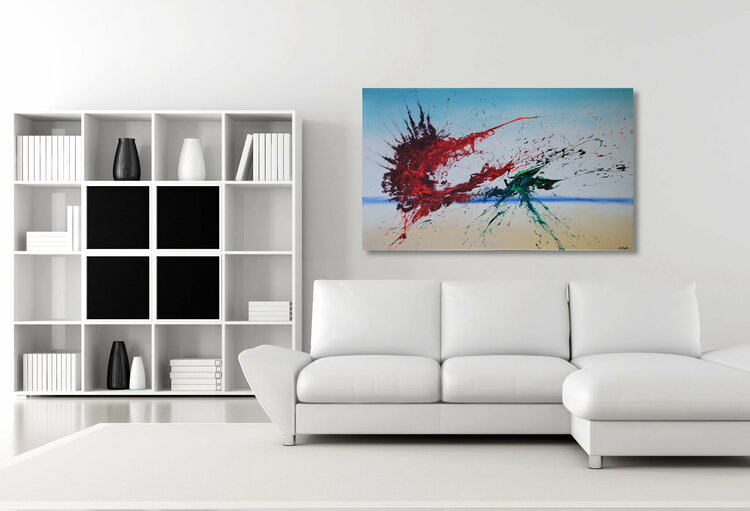 G19 Wp22 Spirits Of Skies 1350 150 X 90 Cm Xxl 60 X 36 Inches By Ansgar Dressler 19 Painting Acrylic On Canvas Singulart