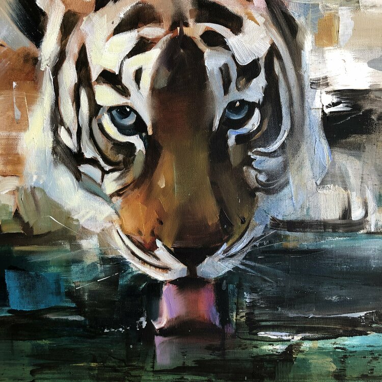 Twilight shadow by Tatiana Yabloed (2019) : Painting Oil on Canvas