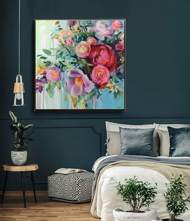 Flower heart by Tatiana Yabloed (2020) : Painting Acrylic on Canvas ...