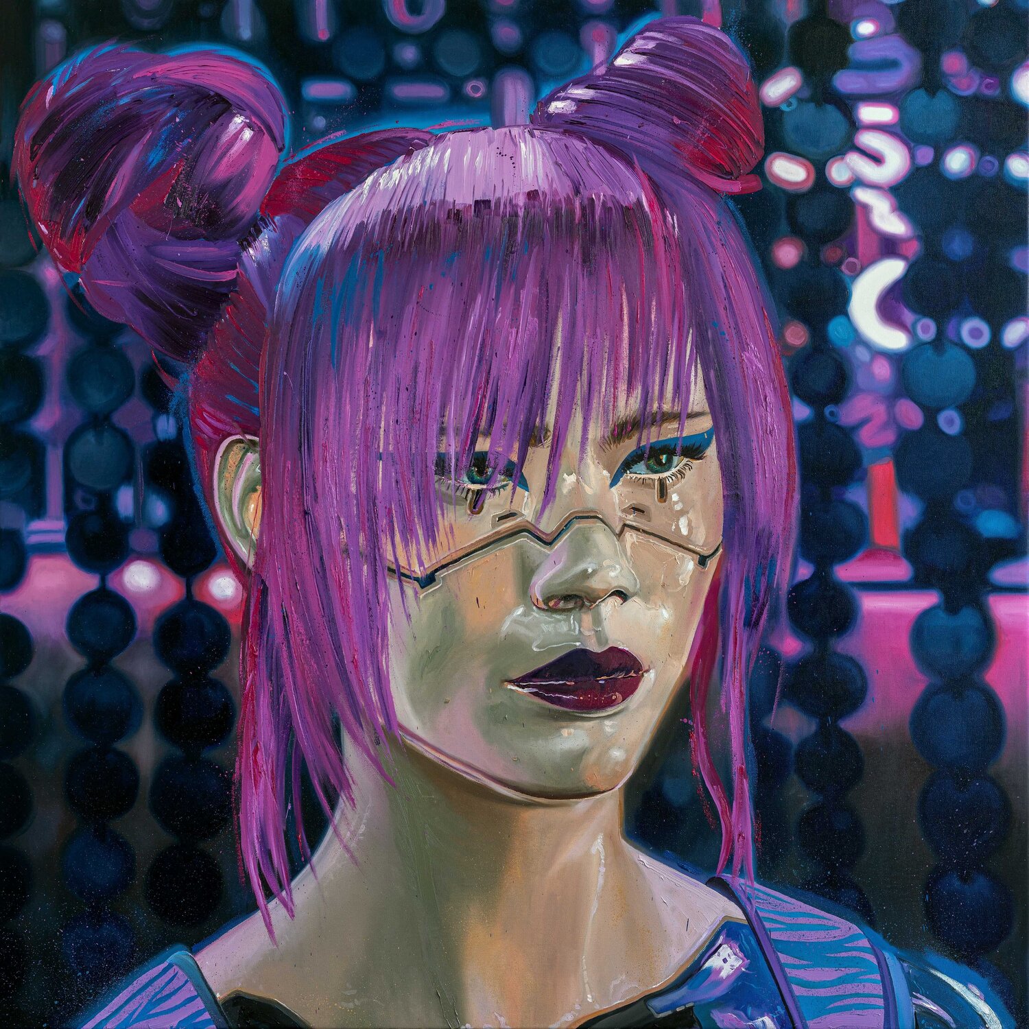 Rita Wheeler Cyberpunk by Oliver Weiller (2022) : Painting Oil, Spray ...