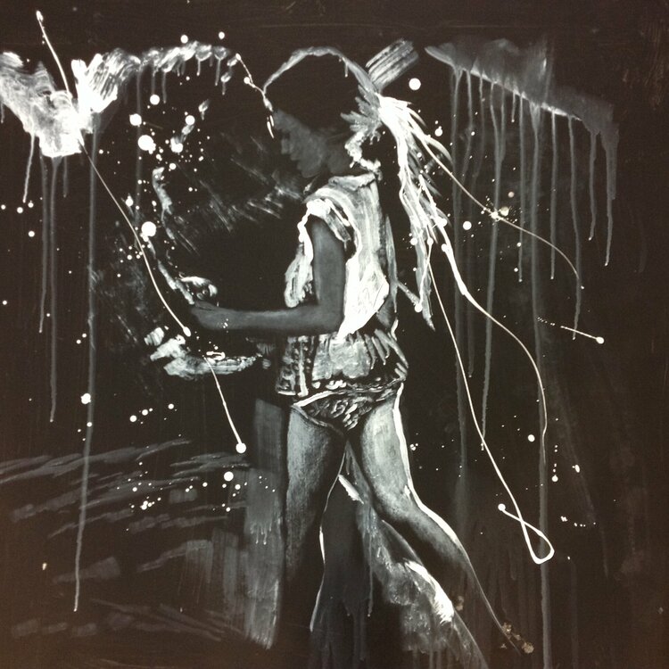 Untitled ( Kristina Pimenova Instagram Alt. ) von Michael Andrew Law Cheuk  Yui (2020): Malerei Acryl, Öl auf Leinwand - SINGULART