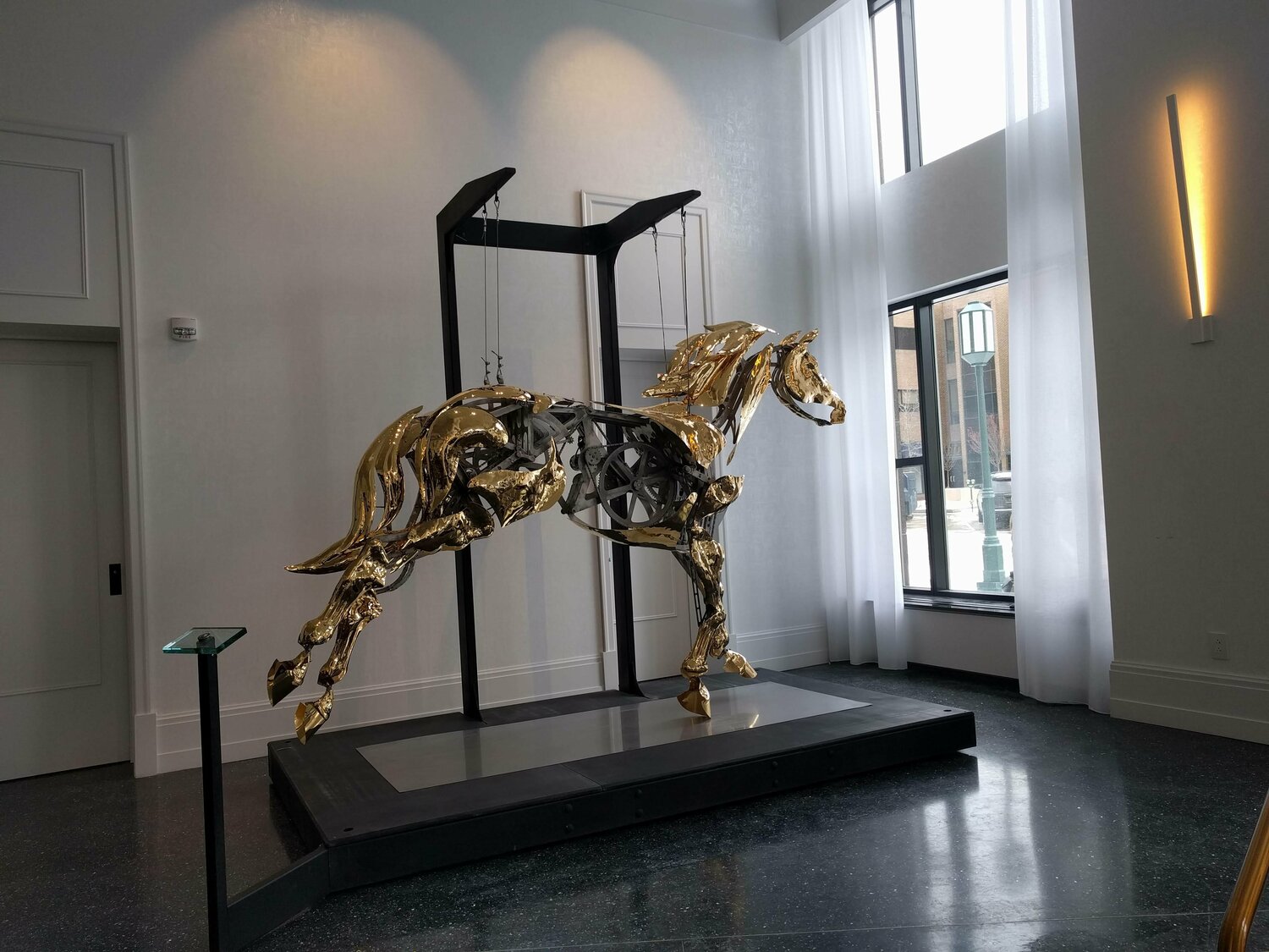 The Golden Mechanical Horse by Adrian Landon (2021) : Sculpture ...