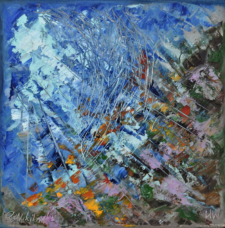 UNDERWATER PAINTING Underwater Expression was made underwater by Olga Nikitina (2021) Painting