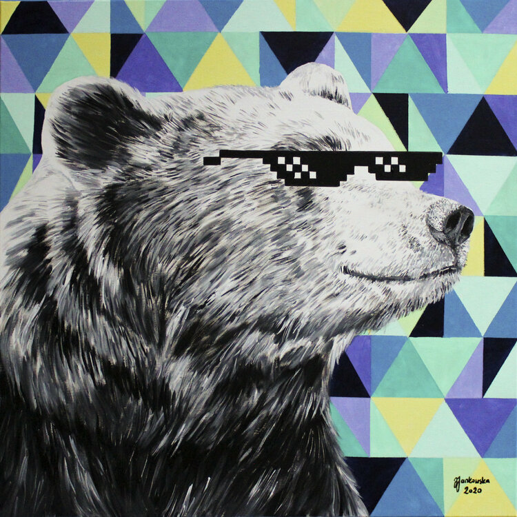 Deal with it by Zuzanna Jankowska (2020) : Painting Acrylic on Canvas ...